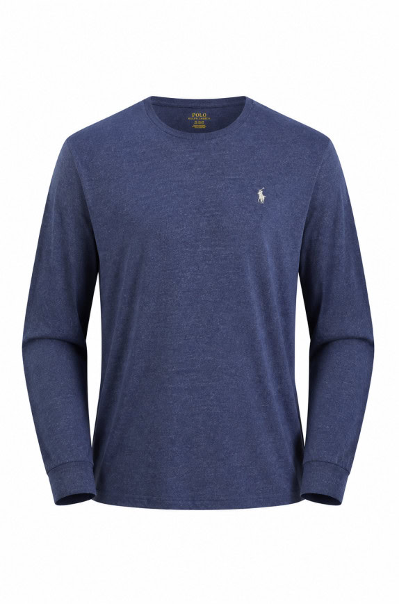 POLO RALPH LAUREN LONG SLEEVE TEE MINIMAL NAVY ΑΝΤΡΙΚΟ PRE OWNED M