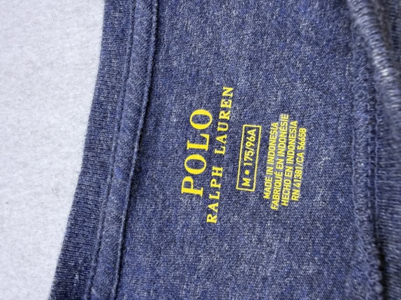 POLO RALPH LAUREN LONG SLEEVE TEE MINIMAL NAVY ΑΝΤΡΙΚΟ PRE OWNED M