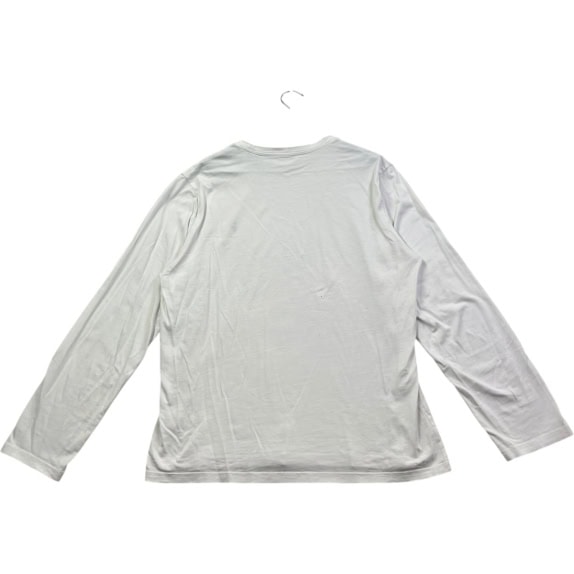 POLO RALPH LAUREN LONG SLEEVE TSHIRT MINIMAL OFF WHITE ΑΝΤΡΙΚΟ pre owned
