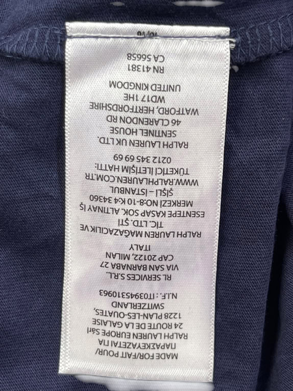 Polo Ralph Lauren Longsleeve T-Shirt Big Logo Κέντημα Μπλε Unisex M