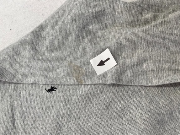 POLO RALPH LAUREN LONGSLEEVE T SHIRT MINIMAL GRIGIO UOMO PRE OWNED XL