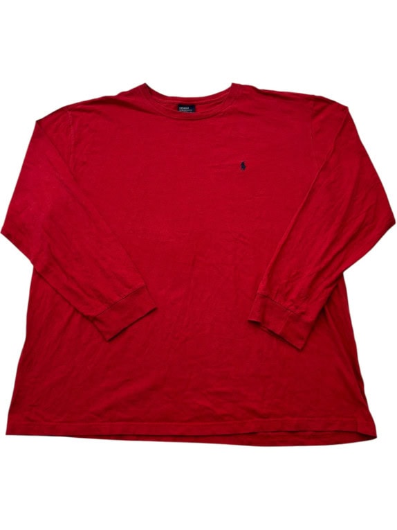 POLO RALPH LAUREN MAGLIA MANICA LUNGA CLASSICA ROSSA UOMO PRE OWNED XL