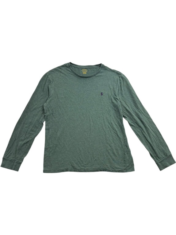 POLO RALPH LAUREN Μακρυμάνικη Μπλούζα Embroidered Logo Πράσινο UNISEX M