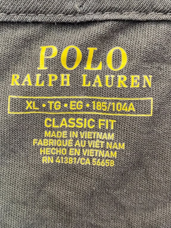 POLO RALPH LAUREN LONG SLEEVE T SHIRT CLASSIC OLIVE MENS PRE OWNED XL