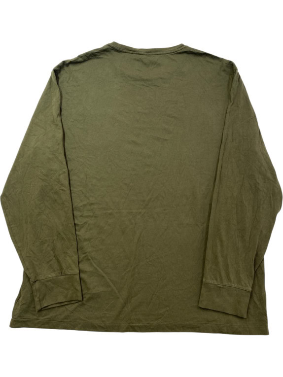 POLO RALPH LAUREN LONG SLEEVE T SHIRT CLASSIC OLIVE MENS PRE OWNED XL