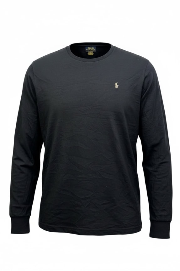 POLO RALPH LAUREN ΜΑΚΡΥΜΑΝΙΚΗ ΜΠΛΟΥΖΑ LOGO ΜΑΥΡΟ UNISEX L