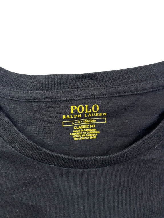 POLO RALPH LAUREN ΜΑΚΡΥΜΑΝΙΚΗ ΜΠΛΟΥΖΑ LOGO ΜΑΥΡΟ UNISEX L