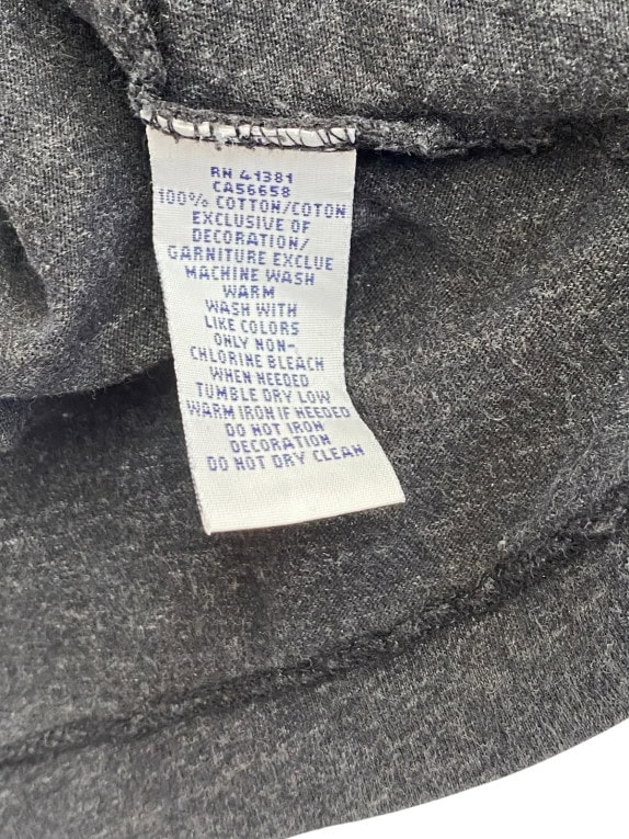 POLO RALPH LAUREN ΜΑΚΡΥΜΑΝΙΚΗ ΜΠΛΟΥΖΑ MINIMAL CHARCOAL ΓΚΡΙ ΑΝΤΡΙΚΟ PRE OWNED L