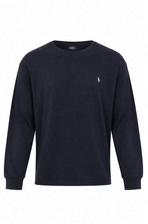 POLO RALPH LAUREN ΜΠΛΟΥΖΑ ΜΑΚΡΥΜΑΝΙΚΗ MINIMAL NAVY ΑΝΤΡΙΚΟ PRE OWNED M