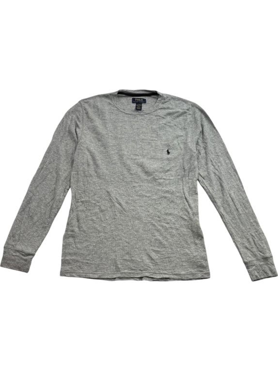 POLO RALPH LAUREN ΜΠΛΟΥΖΑ ΜΑΚΡΥΜΑΝΙΚΗ WAFFLE KNIT GREY UNISEX M