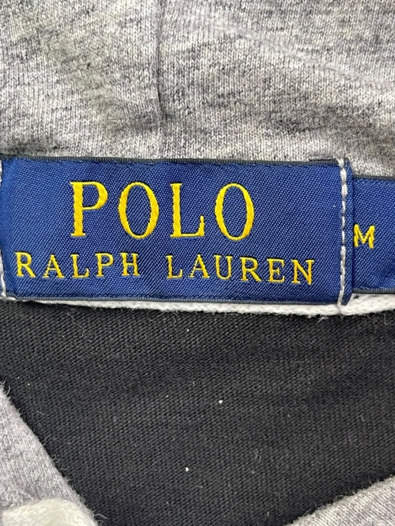POLO RALPH LAUREN TOP MINIMAL GREY UNISEX PRE OWNED M