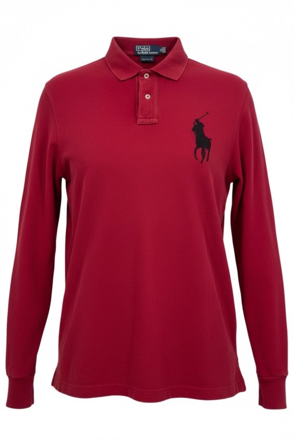 POLO RALPH LAUREN ΜΠΛΟΥΖΑ ΠΟΛΟ CLASSIC ΚΟΚΚΙΝΟ ΑΝΤΡΙΚΟ PRE OWNED M