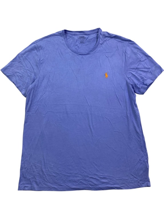 POLO RALPH LAUREN ΜΠΛΟΥΖΑΚΙ T-SHIRT EMBROIDERED LOGO ΜΠΛΕ/ΜΟΒ UNISEX L