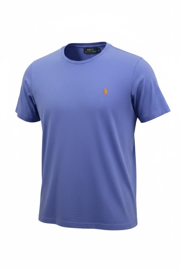 POLO RALPH LAUREN ΜΠΛΟΥΖΑΚΙ T-SHIRT EMBROIDERED LOGO ΜΠΛΕ/ΜΟΒ UNISEX L