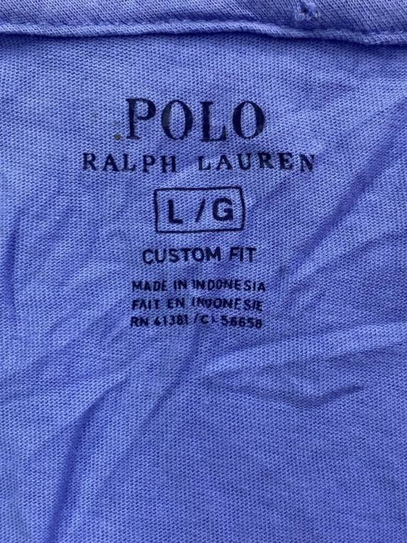 POLO RALPH LAUREN ΜΠΛΟΥΖΑΚΙ T-SHIRT EMBROIDERED LOGO ΜΠΛΕ/ΜΟΒ UNISEX L