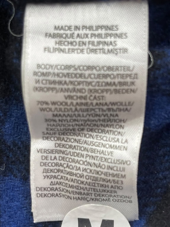 POLO RALPH LAUREN OVERSHIRT WORKWEAR ΜΠΛΕ ΜΑΥΡΟ ΑΝΤΡΙΚΟ PRE OWNED M