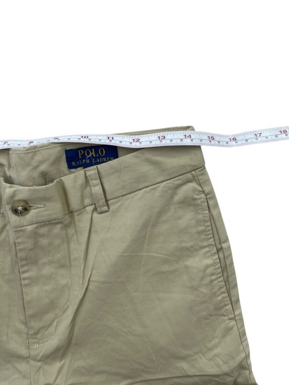 POLO RALPH LAUREN CHINO PANTS CLASSIC BEIGE MENS PRE OWNED S