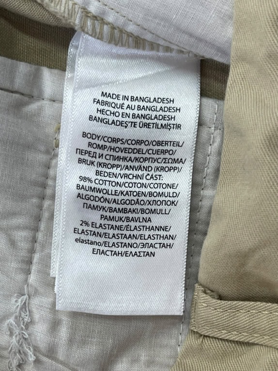 POLO RALPH LAUREN CHINO PANTS CLASSIC BEIGE MENS PRE OWNED S