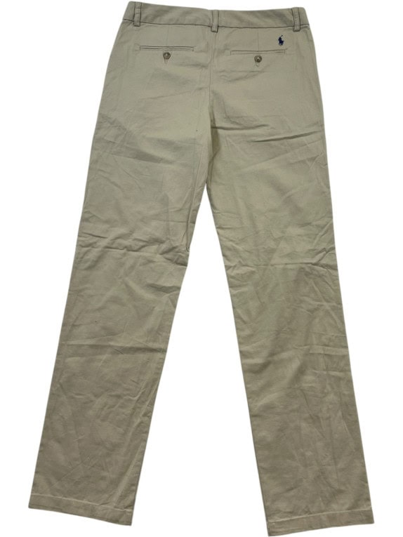 POLO RALPH LAUREN CHINO PANTS CLASSIC BEIGE MENS PRE OWNED S