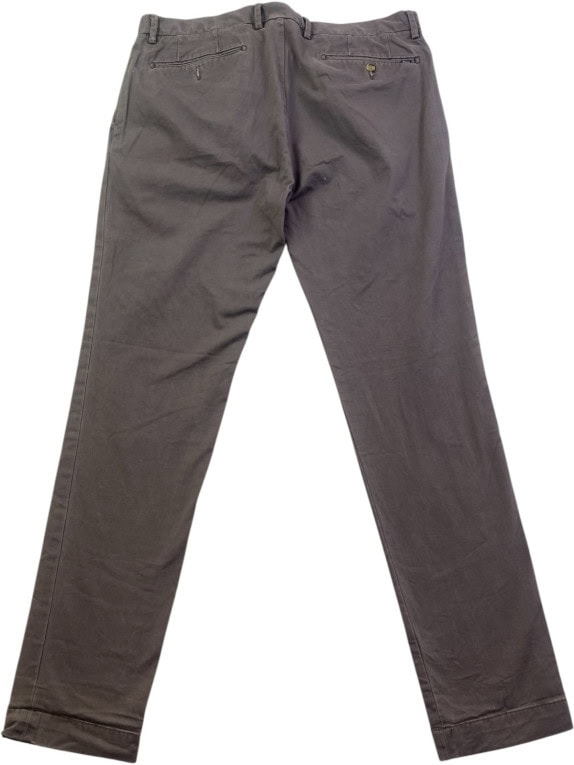 POLO RALPH LAUREN PANTALONI CHINO CLASSICI GRIGIO UOMO PRE OWNED L