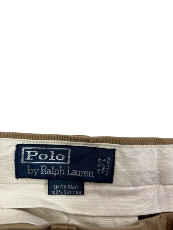 POLO RALPH LAUREN CHINO PANTS RETRO BROWN MEN L pre-owned