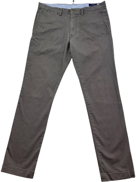 POLO RALPH LAUREN ΠΑΝΤΕΛΟΝΙ CHINO STRETCH SLIM FIT ΓΚΡΙ ΑΝΤΡΙΚΟ L pre-owned