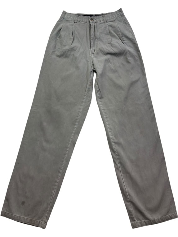 POLO RALPH LAUREN pantaloni chino vintage grigi da uomo XS usato