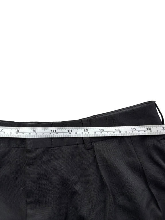 POLO RALPH LAUREN PANTALONI CON PINCES CLASSIC NERO UOMO PRE OWNED L
