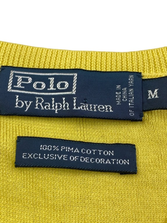 POLO RALPH LAUREN ΠΛΕΚΤΟ ΓΙΛΕΚΟ MINIMAL ΚΙΤΡΙΝΟ ΑΝΤΡΙΚΟ PRE OWNED M