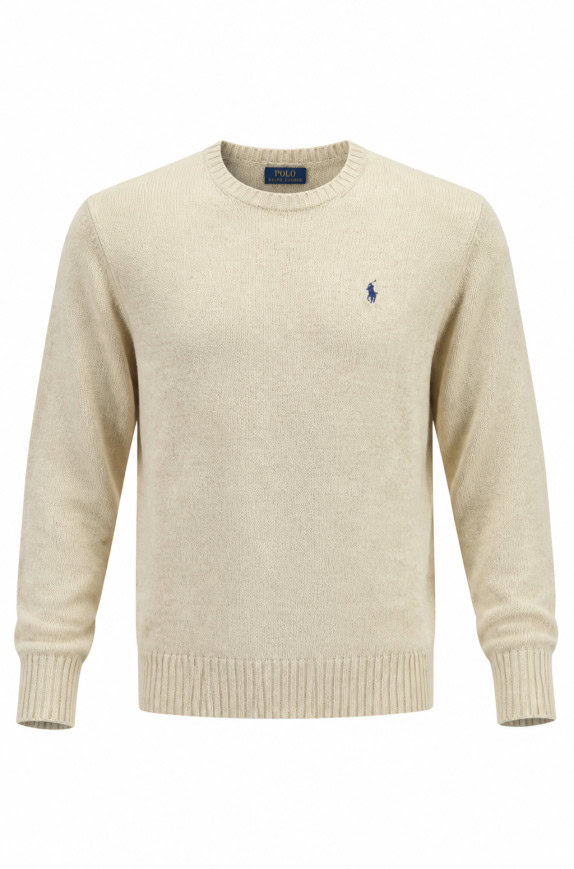 POLO RALPH LAUREN ΠΛΕΚΤΟ ΠΟΥΛΟΒΕΡ MINIMAL ΚΡΕΜ ΑΝΤΡΙΚΟ PRE OWNED