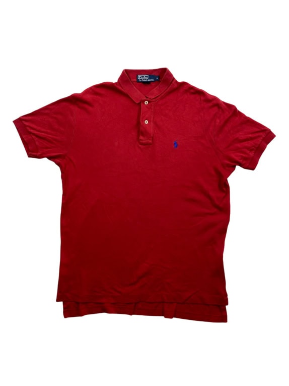 POLO RALPH LAUREN Polo Shirt Casual Logo Red Men’s S