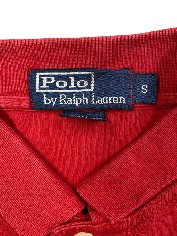 POLO RALPH LAUREN Polo Shirt Casual Logo Red Men’s S