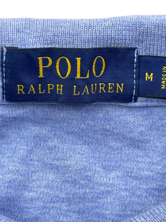 POLO RALPH LAUREN POLO ΜΠΛΟΥΖΑ CLASSIC ΜΠΛΕ ΑΝΤΡΙΚΟ PRE OWNED M