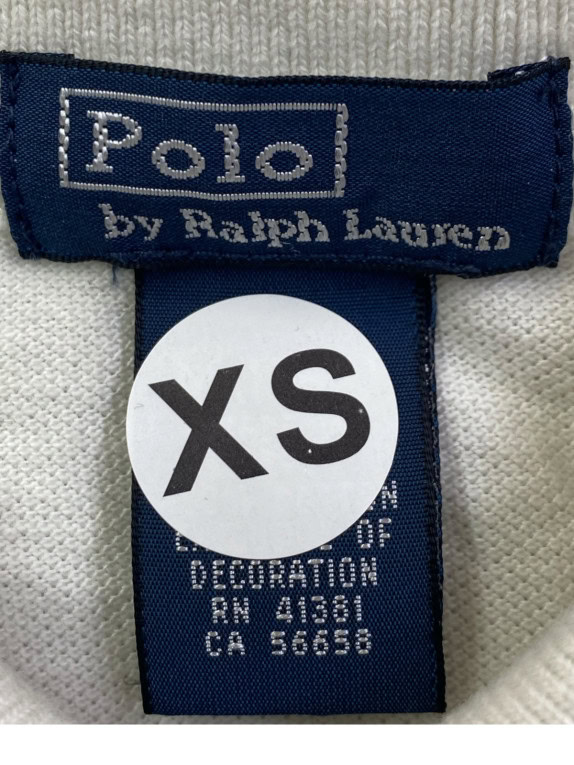 POLO RALPH LAUREN POLO SHIRT COLORBLOCK MULTICOLOR MENS PRE OWNED XS