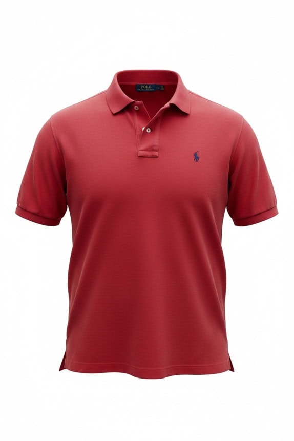 POLO RALPH LAUREN POLO SHIRT CLASSIC FIT RED ΑΝΤΡΙΚΟ PRE OWNED L