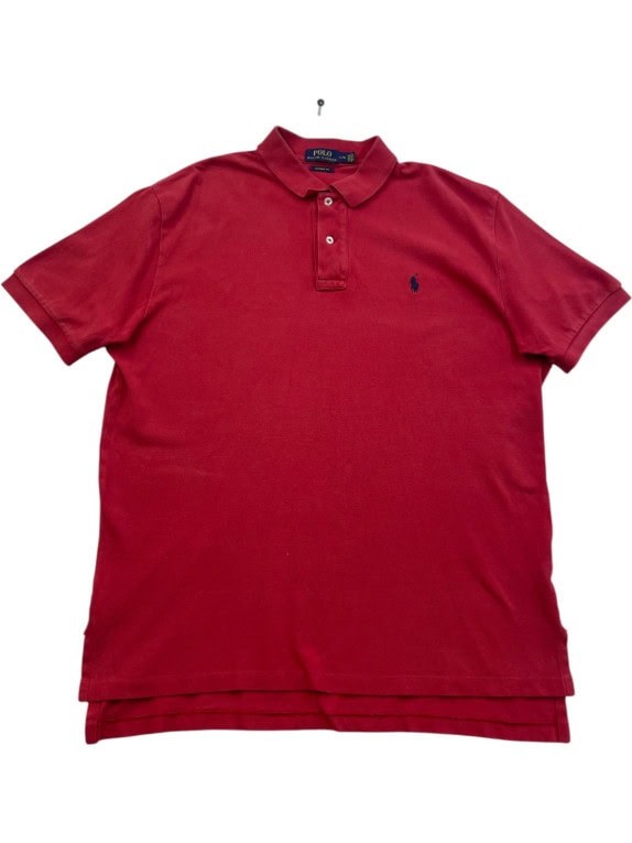 POLO RALPH LAUREN POLO SHIRT CLASSIC FIT ROSSO UOMO PRE OWNED L