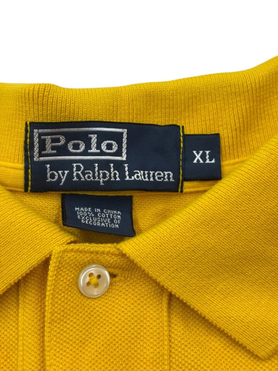 POLO RALPH LAUREN POLO SHIRT CLASSIC ΚΙΤΡΙΝΟ ΑΝΤΡΙΚΟ PRE OWNED XL