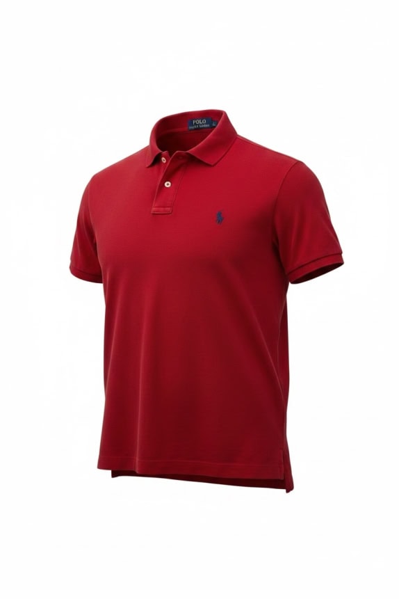 POLO RALPH LAUREN POLO SHIRT CLASSIC ΚΟΚΚΙΝΟ ΑΝΤΡΙΚΟ PRE OWNED L