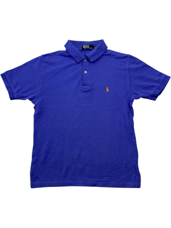 POLO RALPH LAUREN POLO SHIRT CLASSIC ΜΠΛΕ ΡΟΥΑ ΑΝΤΡΙΚΟ PRE OWNED M