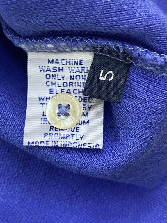 POLO RALPH LAUREN POLO SHIRT CLASSIC ΜΠΛΕ ΡΟΥΑ ΑΝΤΡΙΚΟ PRE OWNED M