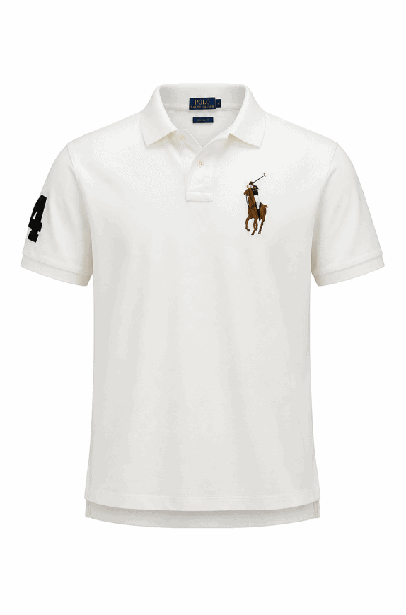 POLO RALPH LAUREN POLO SHIRT CLASSIC WHITE ΑΝΤΡΙΚΟ PRE OWNED M