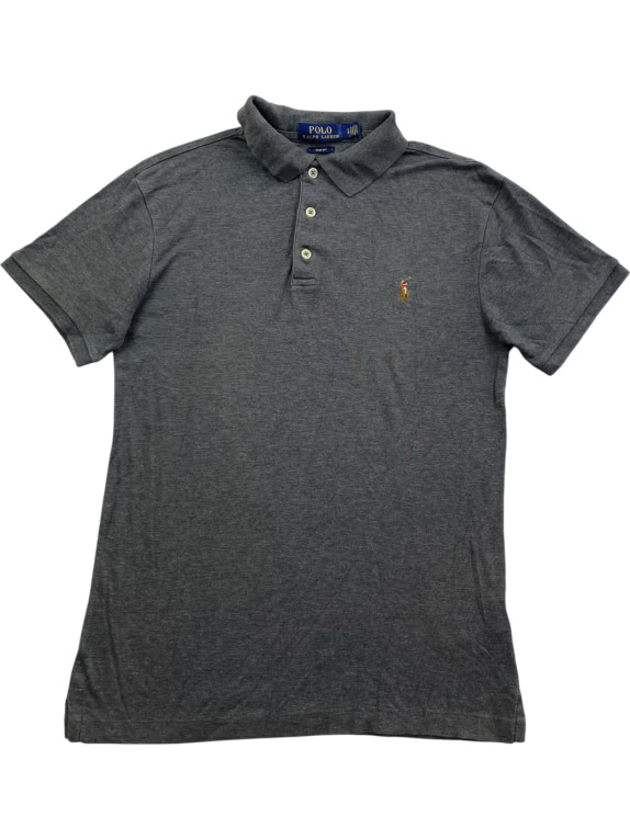 Polo Ralph Lauren Polo Shirt Γκρι Slim Fit Size S