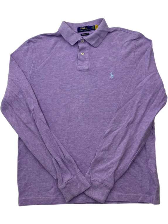 Polo Ralph Lauren Polo Shirt Logo Μακρυμάνικο Μωβ UNISEX M