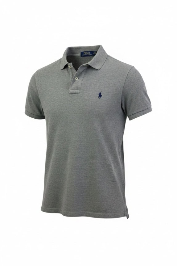 POLO RALPH LAUREN POLO SHIRT MINIMAL ΓΚΡΙ ΑΝΤΡΙΚΟ PRE OWNED S