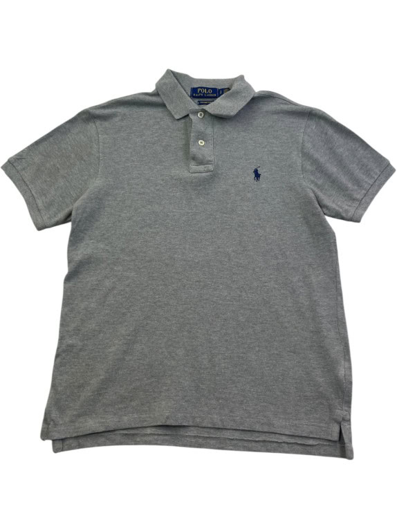 POLO RALPH LAUREN POLO SHIRT MINIMAL GRIGIO UOMO PRE OWNED S