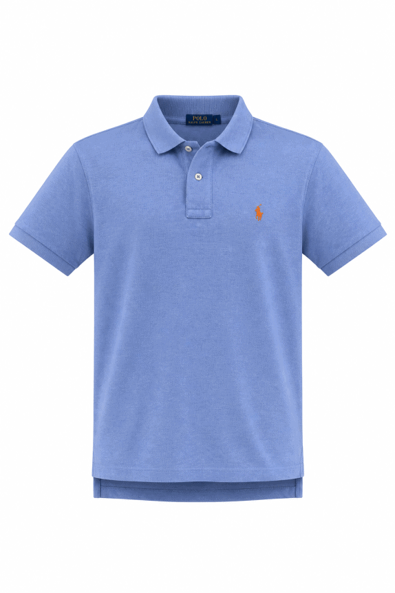 POLO RALPH LAUREN POLO SHIRT MINIMAL ΜΠΛΕ ΑΝΤΡΙΚΟ PRE OWNED L