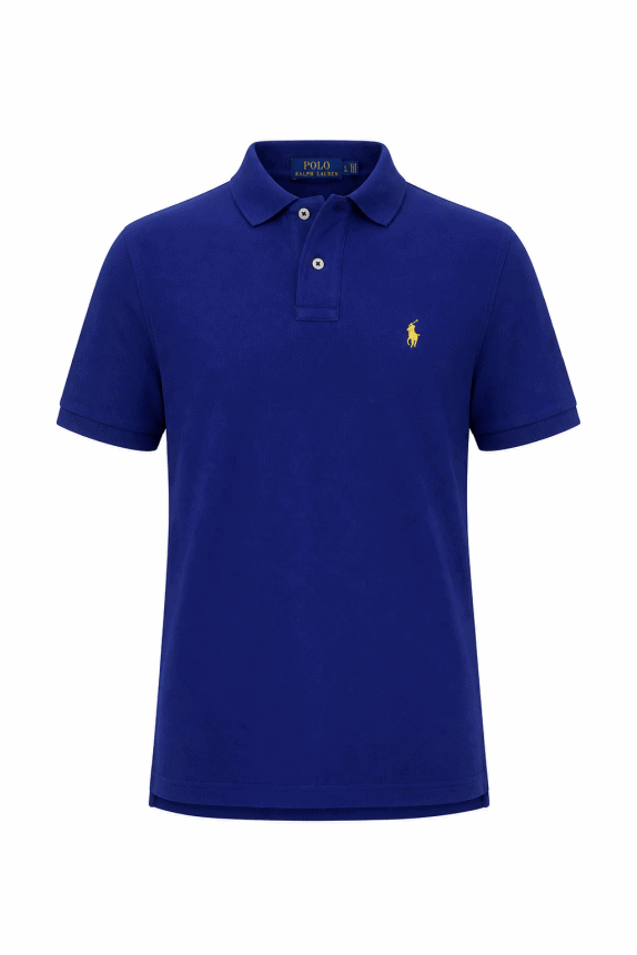 POLO RALPH LAUREN POLO SHIRT ΜΠΛΕ ΑΝΤΡΙΚΟ PRE OWNED M