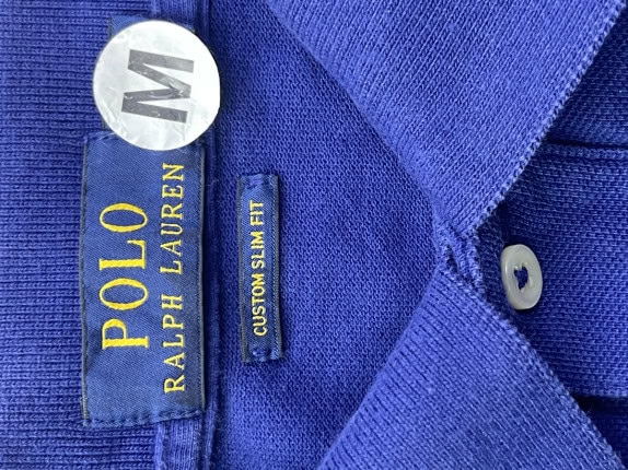 POLO RALPH LAUREN POLO SHIRT ΜΠΛΕ ΑΝΤΡΙΚΟ PRE OWNED M