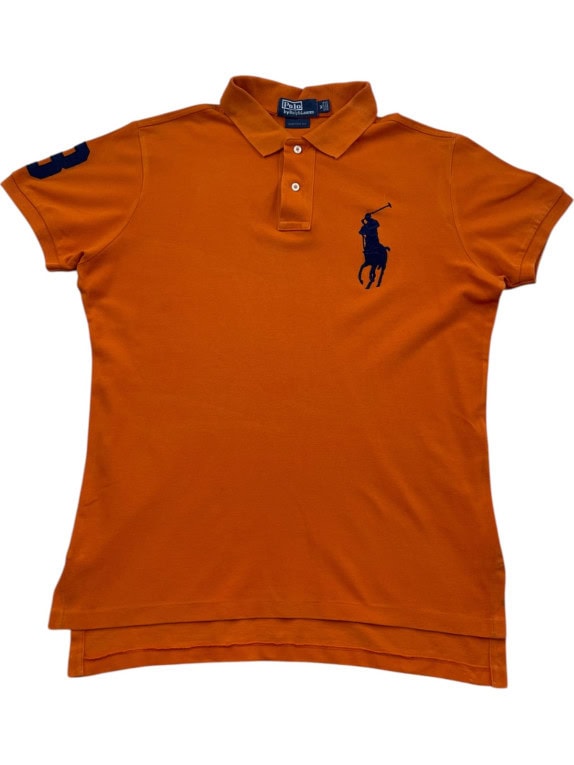 POLO RALPH LAUREN POLO SHIRT PRE OWNED ARANCIONE UOMO