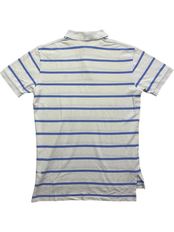 Polo Ralph Lauren Polo Shirt Ριγέ Logo Λευκό Ανδρικό M